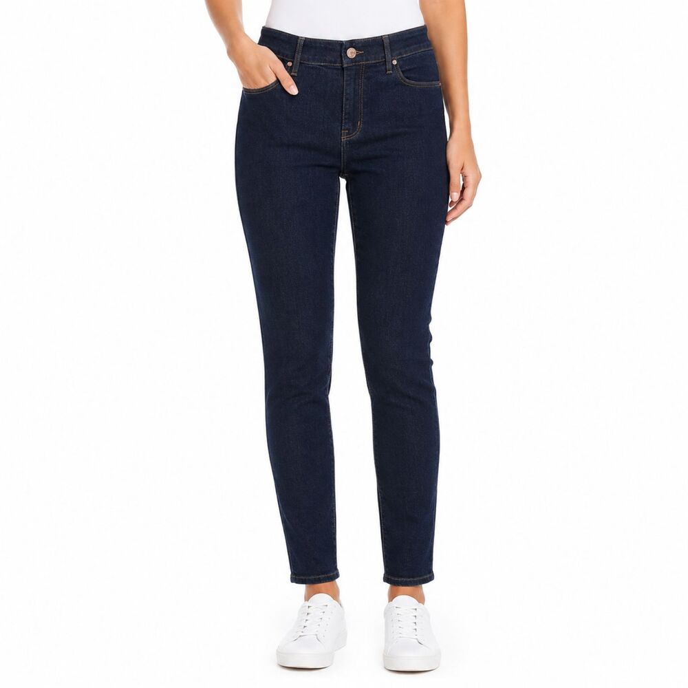 Chico's Slim Ankle Jeans Size 1P (8P) Stretch Inner Elastic Waistband 2 in
